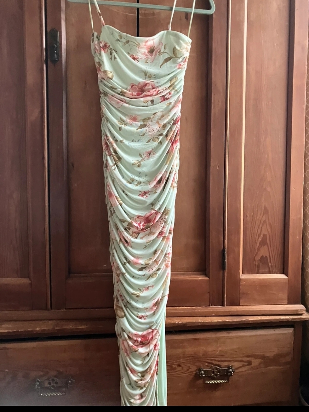 Floral Ruched Nwt Dress